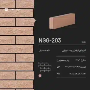 آجر پلاک ساده NGG-203