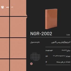 آجر رسی چهار گوش گلبهی NGR-2002