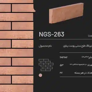 آجر پلاک طرح سنتی پیازی NGS-263