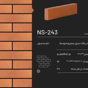 آجر نسوز پلاک سمیرم NS-243